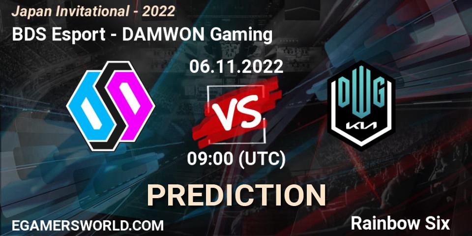 BDS Esport vs DAMWON Gaming: Match Prediction. 06.11.2022 at 09:00, Rainbow Six, Japan Invitational - 2022