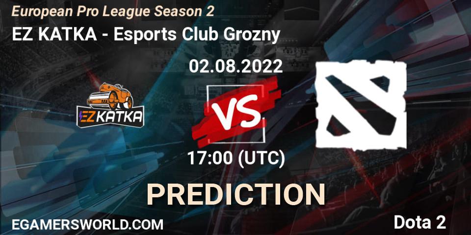 EZ KATKA vs Esports Club Grozny: Match Prediction. 02.08.2022 at 17:00, Dota 2, European Pro League Season 2