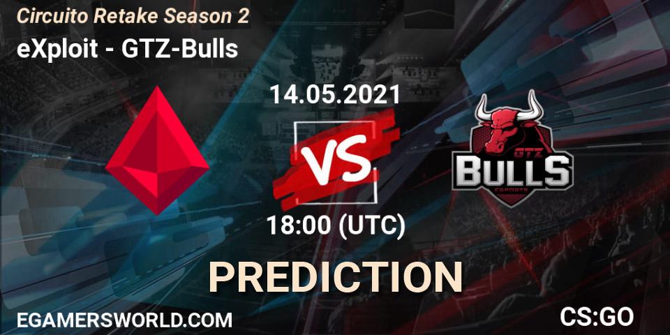 eXploit vs GTZ-Bulls: Match Prediction. 14.05.21, CS2 (CS:GO), Circuito Retake Season 2