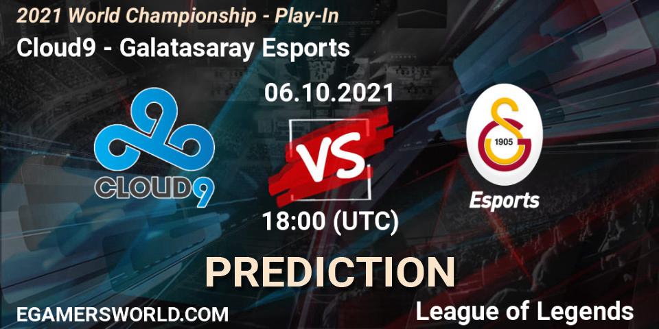 Cloud9 vs Galatasaray Esports: Match Prediction. 06.10.2021 at 18:00, LoL, 2021 World Championship - Play-In
