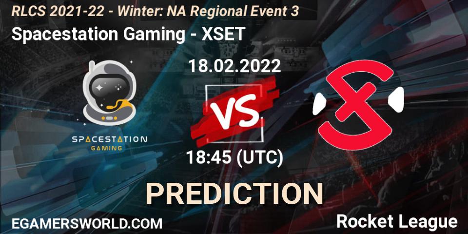 Spacestation Gaming vs XSET: Match Prediction. 18.02.2022 at 18:45, Rocket League, RLCS 2021-22 - Winter: NA Regional Event 3