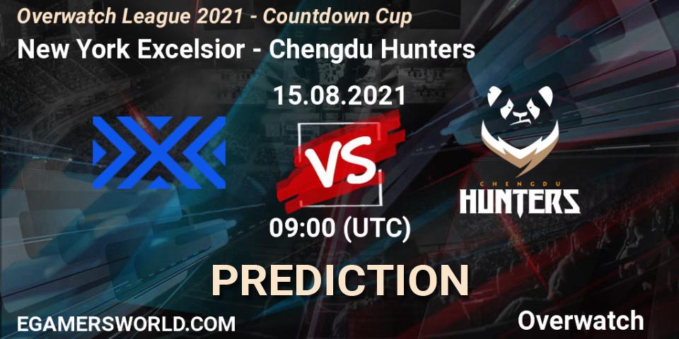 New York Excelsior vs Chengdu Hunters: Match Prediction. 15.08.2021 at 09:00, Overwatch, Overwatch League 2021 - Countdown Cup