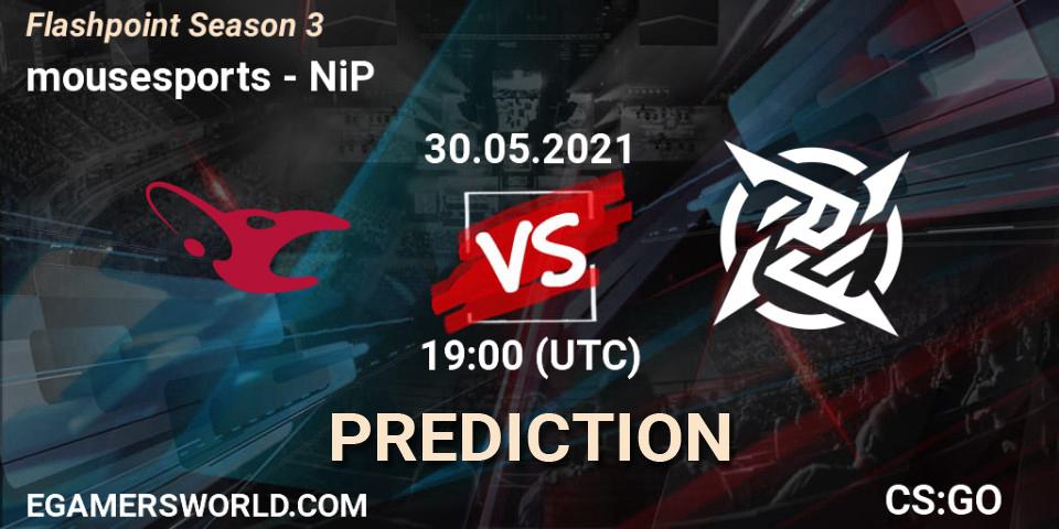 mousesports vs NiP: Match Prediction. 30.05.21, CS2 (CS:GO), Flashpoint Season 3