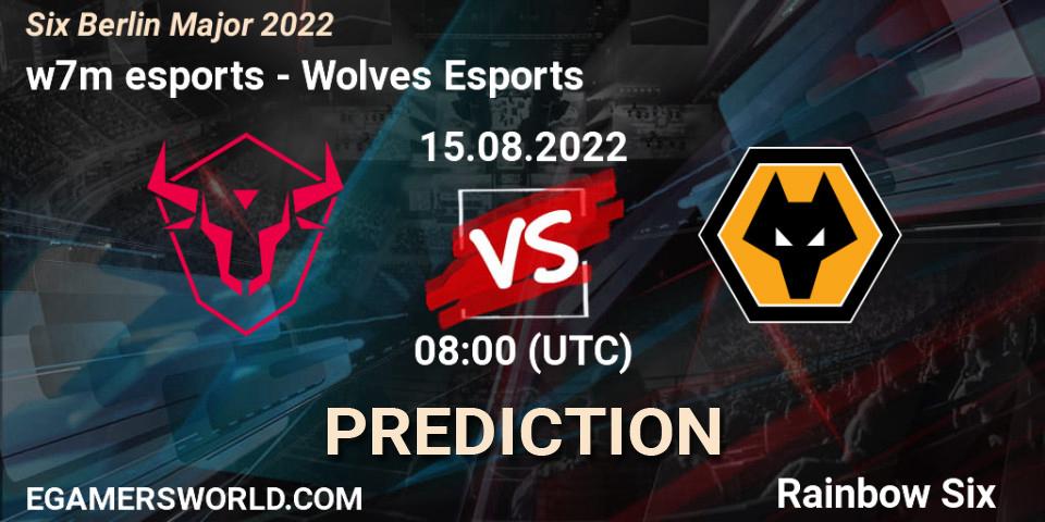 Wolves Esports vs w7m esports: Match Prediction. 16.08.2022 at 11:20, Rainbow Six, Six Berlin Major 2022