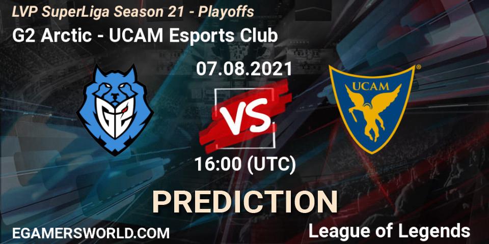 G2 Arctic vs UCAM Esports Club: Match Prediction. 07.08.2021 at 16:00, LoL, LVP SuperLiga Season 21 - Playoffs