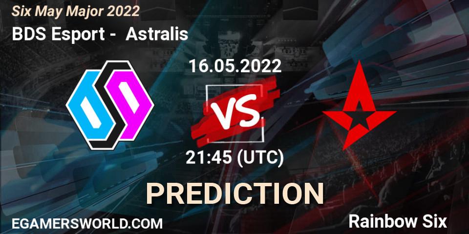 BDS Esport vs Astralis: Match Prediction. 16.05.2022 at 21:45, Rainbow Six, Six Charlotte Major 2022