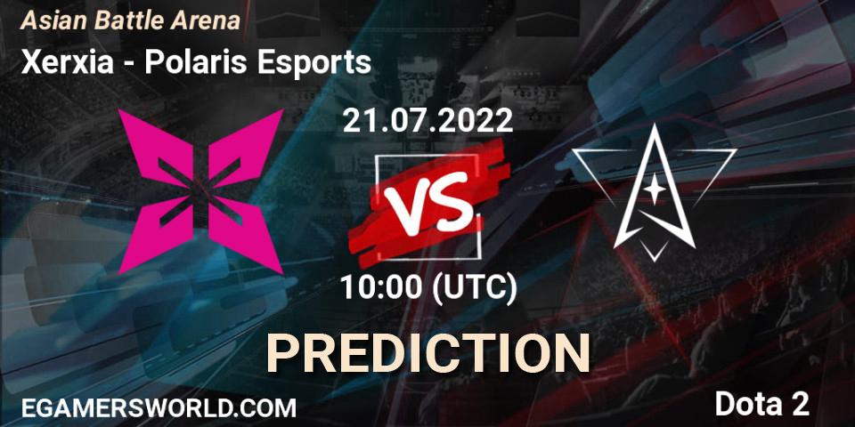 Xerxia vs Polaris Esports: Match Prediction. 21.07.2022 at 10:13, Dota 2, Asian Battle Arena