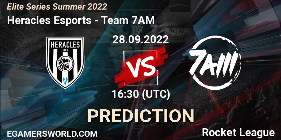 Heracles Esports vs Team 7AM: Match Prediction. 28.09.2022 at 16:30, Rocket League, Elite Series Summer 2022