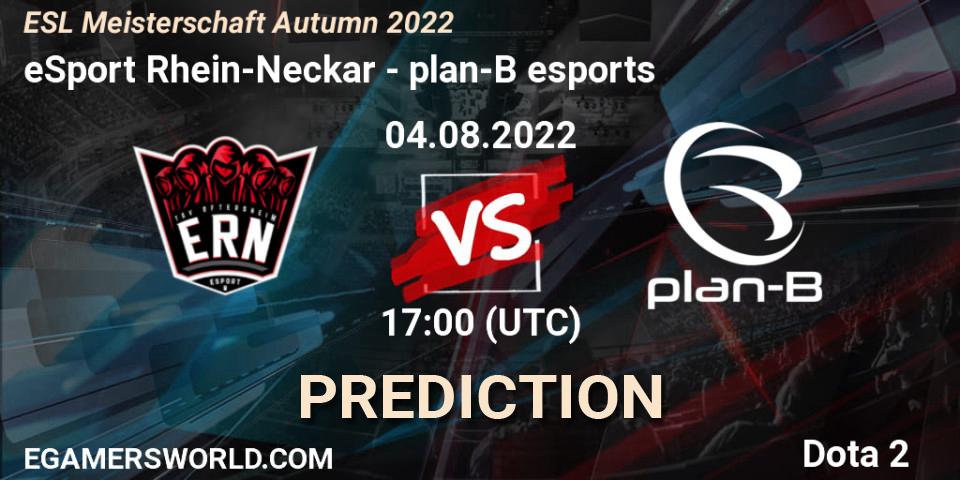 eSport Rhein-Neckar vs FRAGSTER: Match Prediction. 04.08.2022 at 17:00, Dota 2, ESL Meisterschaft Autumn 2022