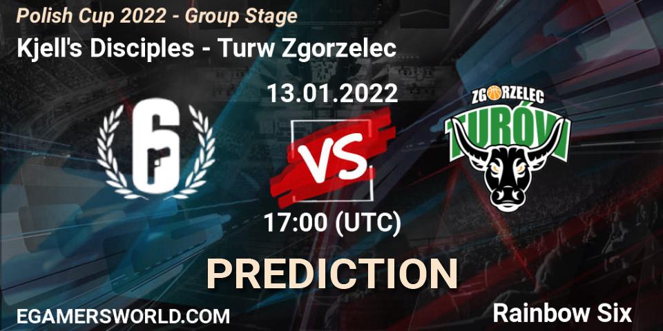 Kjell's Disciples vs Turów Zgorzelec: Match Prediction. 13.01.2022 at 17:00, Rainbow Six, Polish Cup 2022 - Group Stage