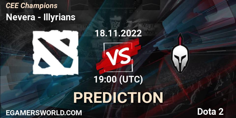 Nevera vs Illyrians: Match Prediction. 18.11.22, Dota 2, CEE Champions