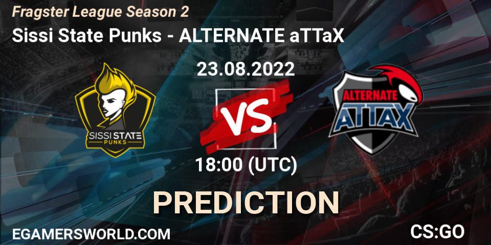 Sissi State Punks vs ALTERNATE aTTaX: Match Prediction. 23.08.2022 at 18:00, Counter-Strike (CS2), Fragster League Season 2