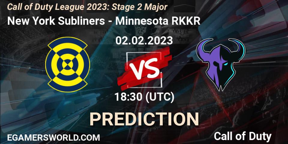 New York Subliners vs Minnesota RØKKR: Match Prediction. 02.02.23, Call of Duty, Call of Duty League 2023: Stage 2 Major