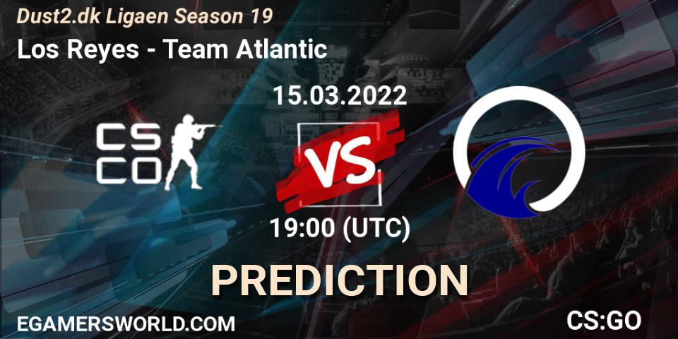 Los Reyes vs Team Atlantic: Match Prediction. 15.03.2022 at 19:00, Counter-Strike (CS2), Dust2.dk Ligaen Season 19