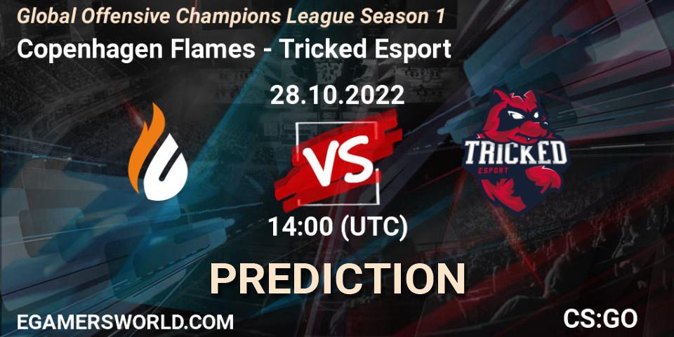 Copenhagen Flames vs Tricked Esport: Match Prediction. 28.10.2022 at 15:20, Counter-Strike (CS2), Global Offensive Champions League Season 1