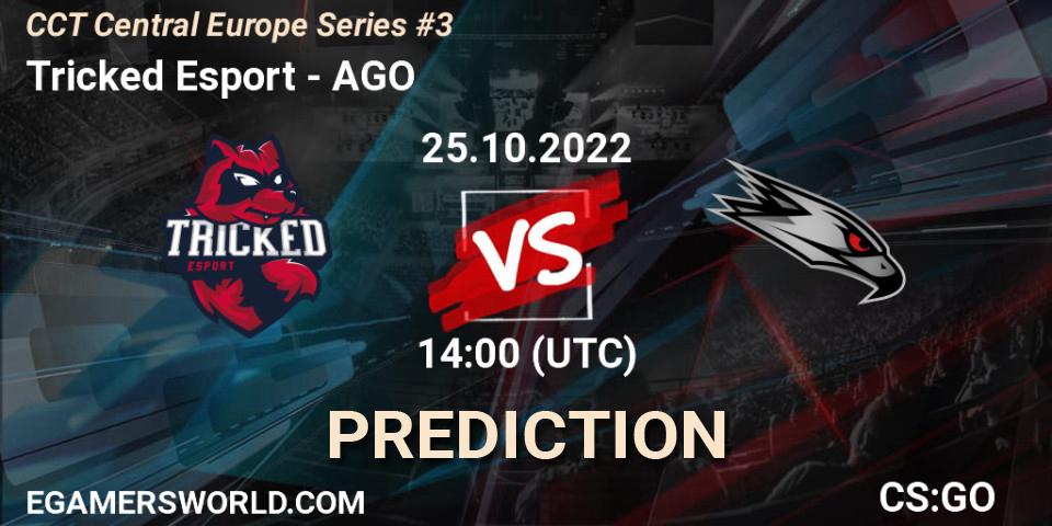 Tricked Esport vs AGO: Match Prediction. 25.10.2022 at 15:25, Counter-Strike (CS2), CCT Central Europe Series #3