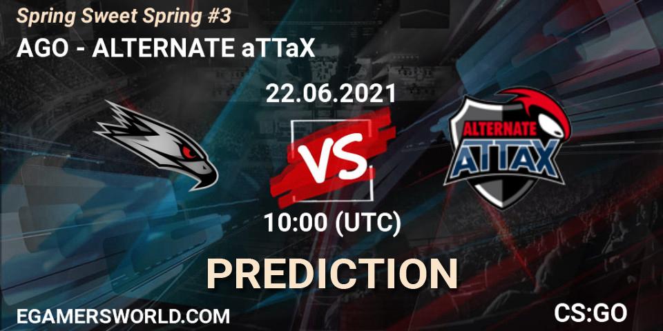 AGO vs ALTERNATE aTTaX: Match Prediction. 22.06.21, CS2 (CS:GO), Spring Sweet Spring #3
