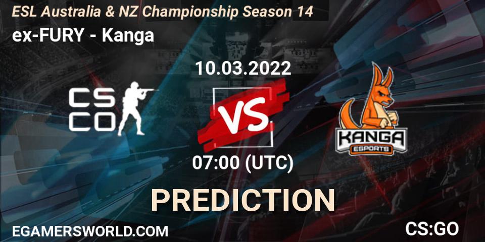 ex-FURY vs Kanga: Match Prediction. 10.03.2022 at 07:00, Counter-Strike (CS2), ESL ANZ Champs Season 14