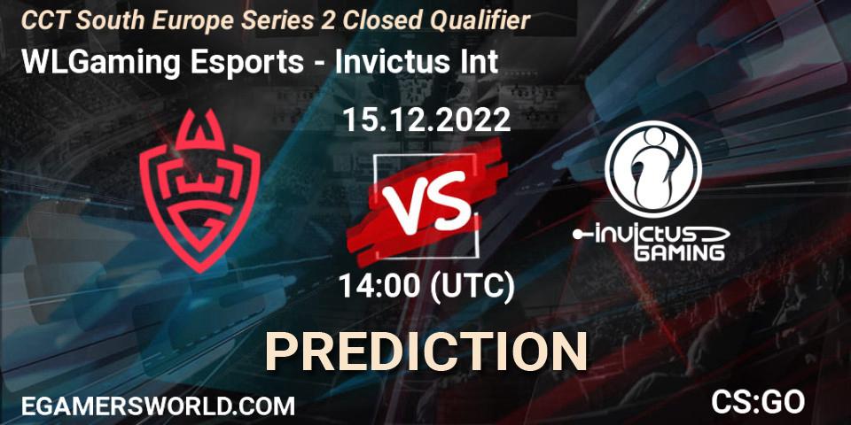 WLGaming Esports vs Invictus Int: Match Prediction. 15.12.2022 at 14:00, Counter-Strike (CS2), CCT South Europe Series 2 Closed Qualifier