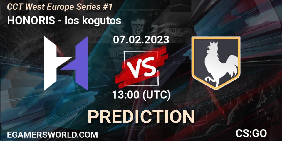 HONORIS vs los kogutos: Match Prediction. 07.02.23, CS2 (CS:GO), CCT West Europe Series #1