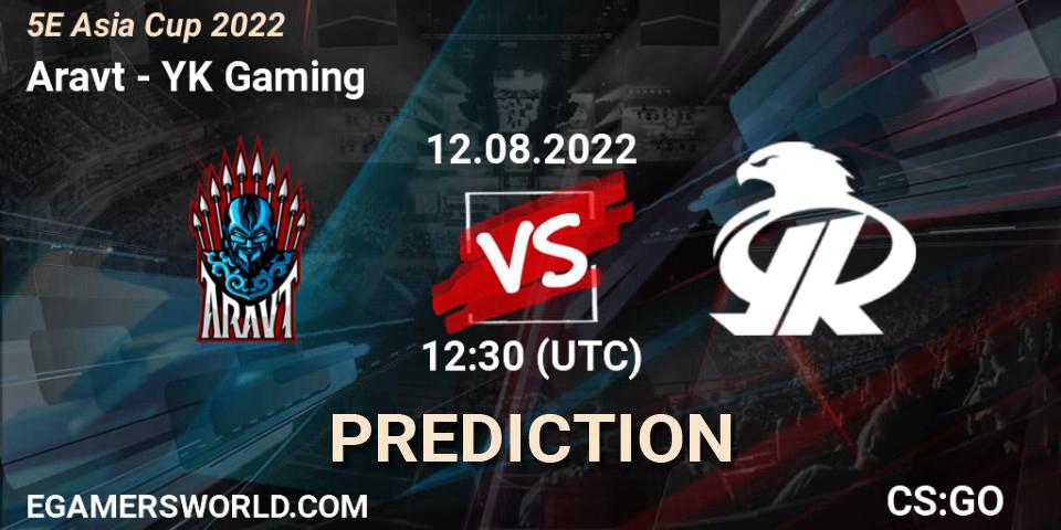 Aravt vs YK Gaming: Match Prediction. 12.08.2022 at 12:30, Counter-Strike (CS2), 5E Asia Cup 2022