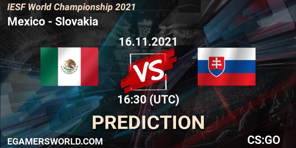 Mexico vs Team Slovakia: Match Prediction. 16.11.21, CS2 (CS:GO), IESF World Championship 2021