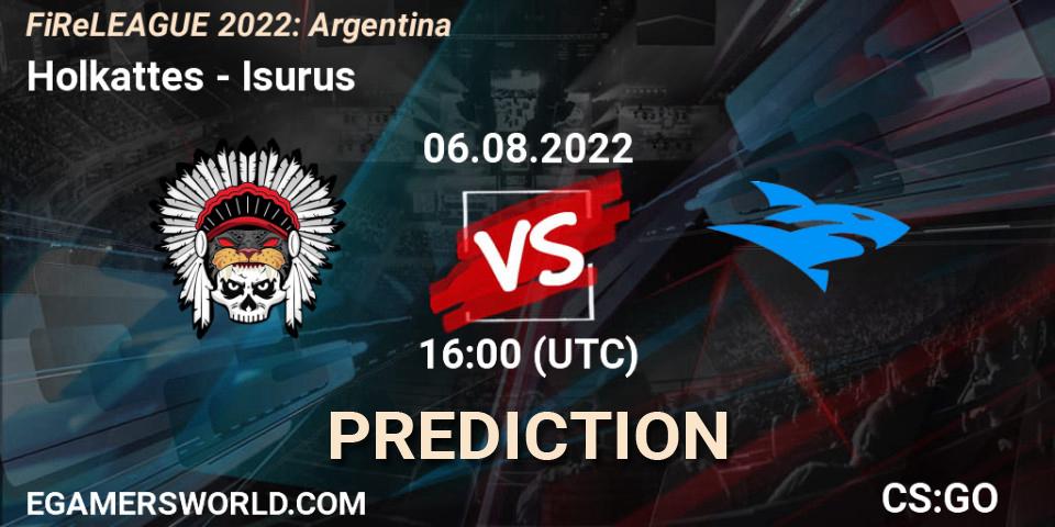 Holkattes vs Isurus: Match Prediction. 06.08.2022 at 16:15, Counter-Strike (CS2), FiReLEAGUE 2022: Argentina