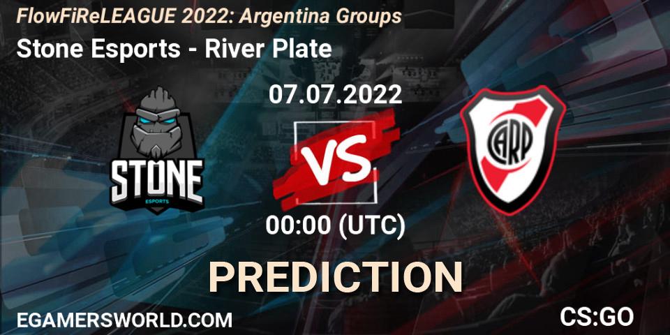 Stone Esports vs River Plate: Match Prediction. 06.07.2022 at 23:40, Counter-Strike (CS2), FlowFiReLEAGUE 2022: Argentina Groups