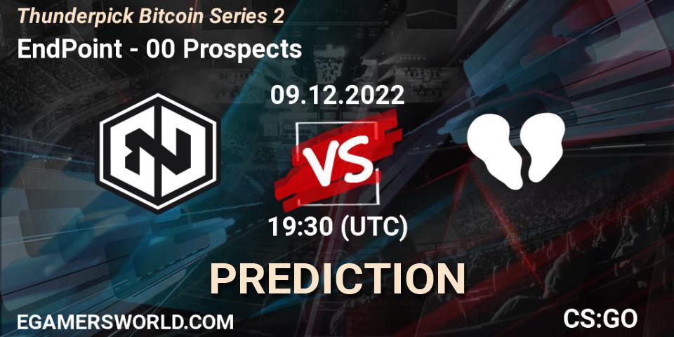 EndPoint vs 00 Prospects: Match Prediction. 09.12.2022 at 19:30, Counter-Strike (CS2), Thunderpick Bitcoin Series 2