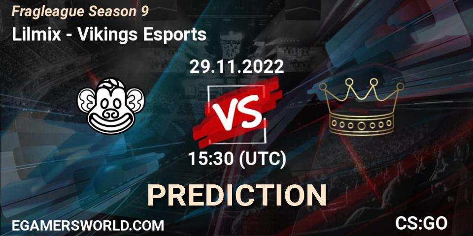 Lilmix vs Vikings Esports: Match Prediction. 29.11.22, CS2 (CS:GO), Fragleague Season 9