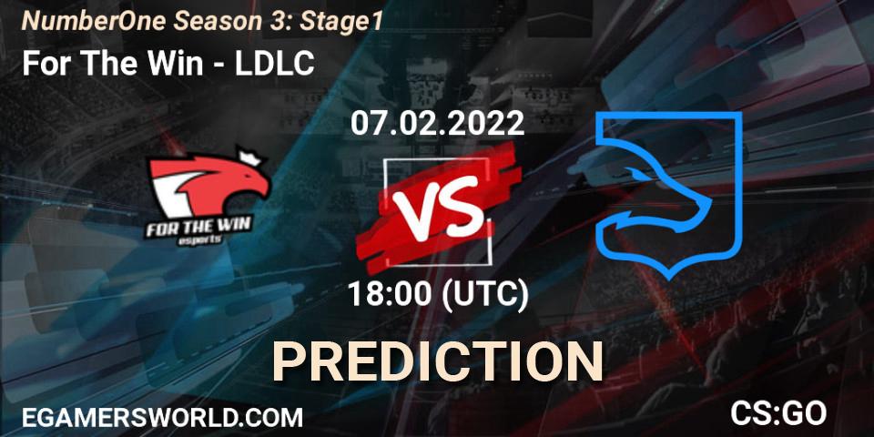 For The Win vs LDLC: Match Prediction. 07.02.2022 at 18:00, Counter-Strike (CS2), NumberOne Season 3: Stage 1