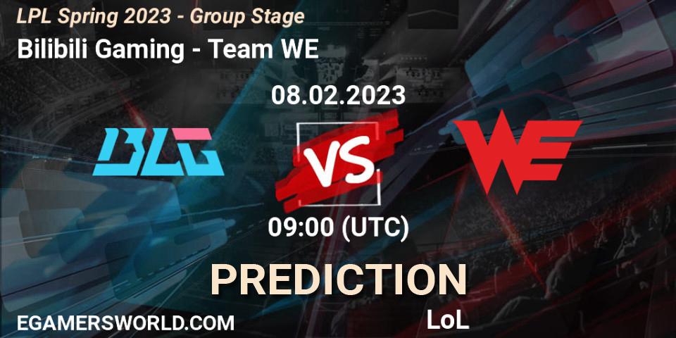 Bilibili Gaming vs Team WE: Match Prediction. 08.02.23, LoL, LPL Spring 2023 - Group Stage