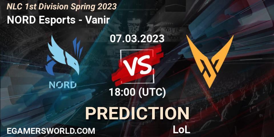 NORD Esports vs Vanir: Match Prediction. 08.02.2023 at 18:00, LoL, NLC 1st Division Spring 2023