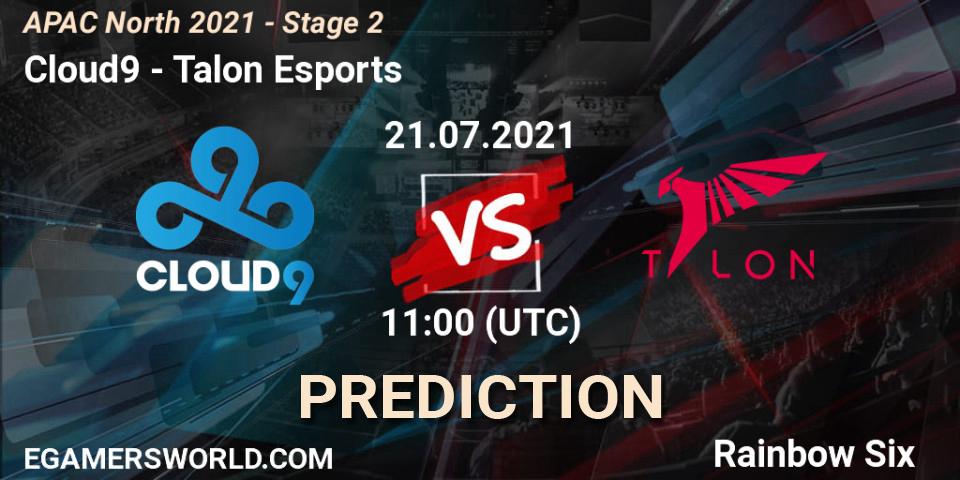 Cloud9 vs Talon Esports: Match Prediction. 21.07.2021 at 10:35, Rainbow Six, APAC North 2021 - Stage 2