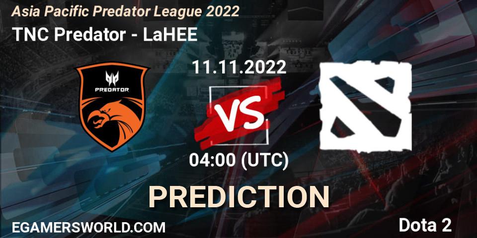 TNC Predator vs LaHEE: Match Prediction. 11.11.22, Dota 2, Asia Pacific Predator League 2022