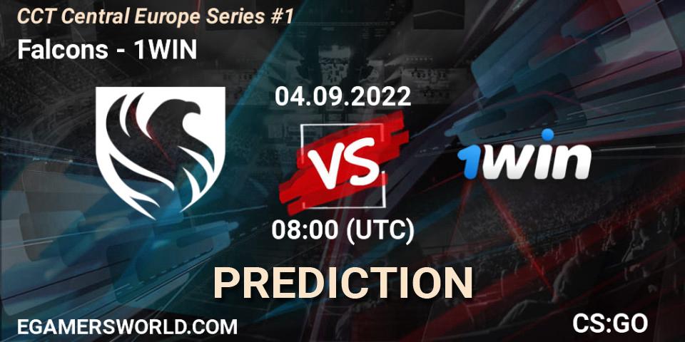 Falcons vs 1WIN: Match Prediction. 04.09.2022 at 08:00, Counter-Strike (CS2), CCT Central Europe Series #1