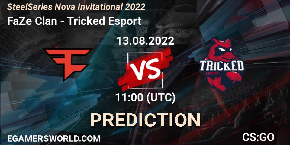 FaZe Clan vs Tricked Esport: Match Prediction. 13.08.2022 at 11:20, Counter-Strike (CS2), SteelSeries Nova Invitational 2022