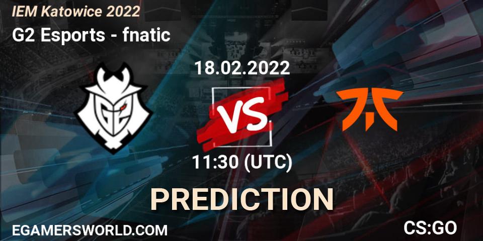 G2 Esports vs fnatic: Match Prediction. 18.02.22, CS2 (CS:GO), IEM Katowice 2022