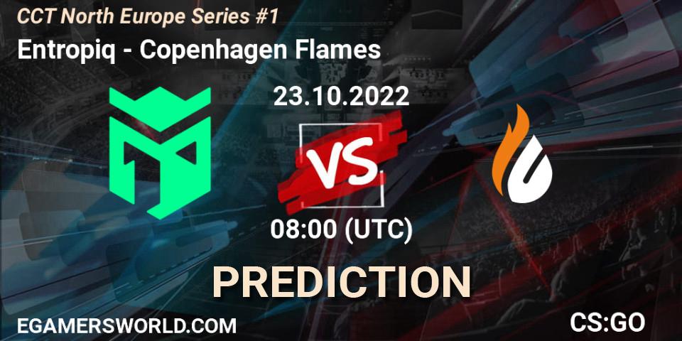 Entropiq vs Copenhagen Flames: Match Prediction. 23.10.2022 at 08:00, Counter-Strike (CS2), CCT North Europe Series #1