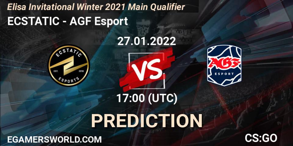 ECSTATIC vs AGF Esport: Match Prediction. 27.01.2022 at 17:00, Counter-Strike (CS2), Elisa Invitational Winter 2021 Main Qualifier