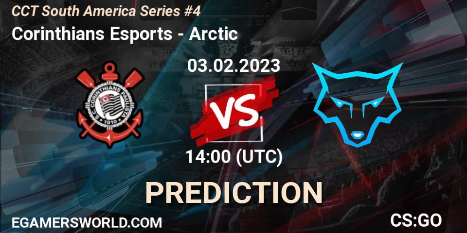 Corinthians Esports vs Arctic: Match Prediction. 03.02.2023 at 14:00, Counter-Strike (CS2), CCT South America Series #4