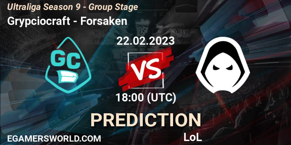 Szaty Bobra vs Forsaken: Match Prediction. 01.03.23, LoL, Ultraliga Season 9 - Group Stage