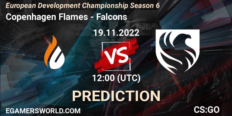 Copenhagen Flames vs Falcons: Match Prediction. 19.11.2022 at 12:00, Counter-Strike (CS2), European Development Championship Season 6