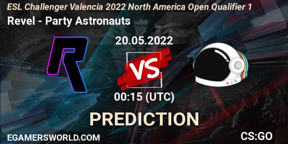 Revel vs Party Astronauts: Match Prediction. 20.05.2022 at 00:15, Counter-Strike (CS2), ESL Challenger Valencia 2022 North America Open Qualifier 1