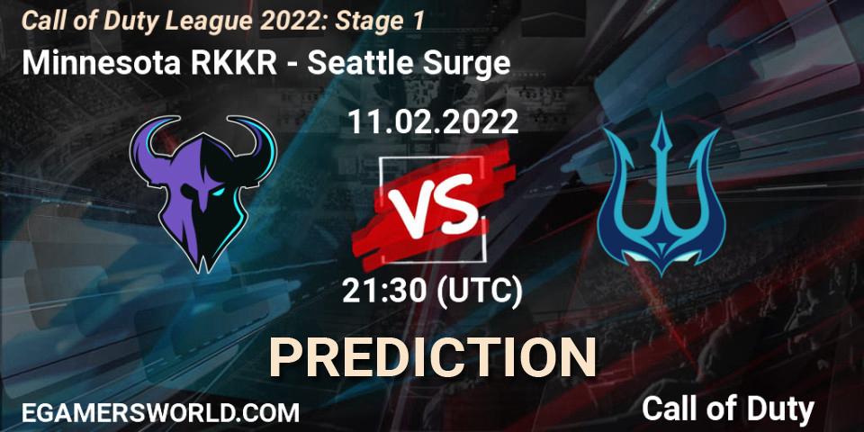 Minnesota RØKKR vs Seattle Surge: Match Prediction. 11.02.2022 at 21:30, Call of Duty, Call of Duty League 2022: Stage 1