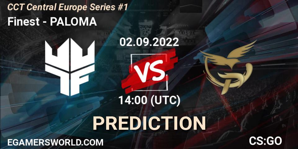 Finest vs Esports Club Kyiv: Match Prediction. 02.09.2022 at 14:00, Counter-Strike (CS2), CCT Central Europe Series #1