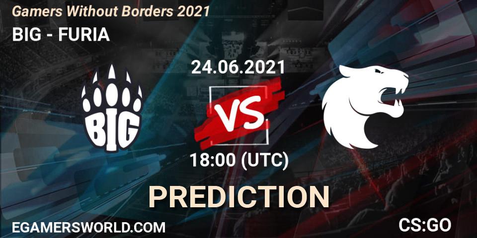 BIG vs FURIA: Match Prediction. 24.06.2021 at 19:05, Counter-Strike (CS2), Gamers Without Borders 2021