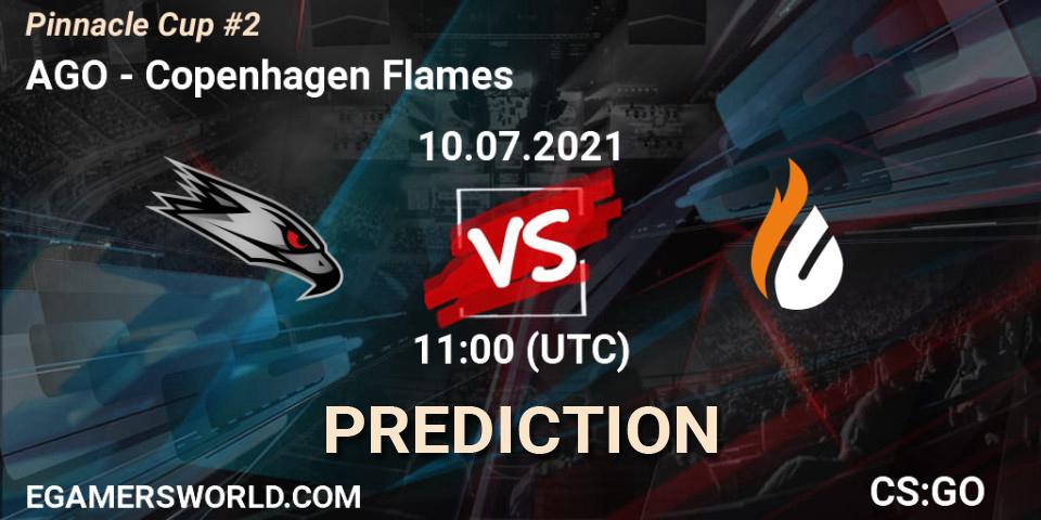 AGO vs Copenhagen Flames: Match Prediction. 10.07.2021 at 11:00, Counter-Strike (CS2), Pinnacle Cup #2