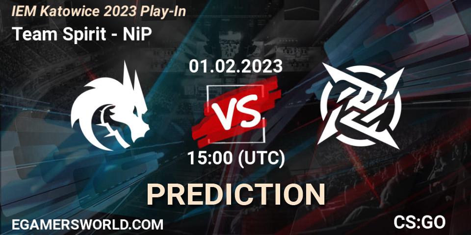 Team Spirit vs NiP: Match Prediction. 01.02.23, CS2 (CS:GO), IEM Katowice 2023 Play-In