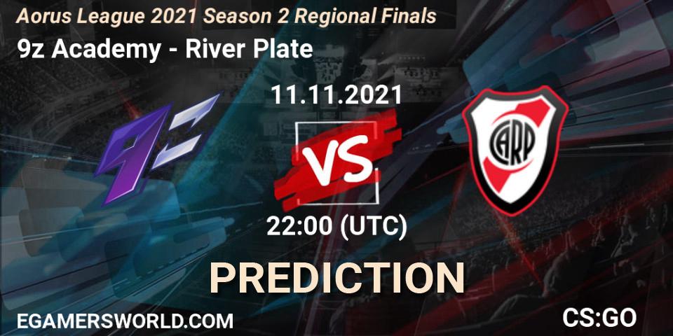 9z Academy vs River Plate: Match Prediction. 11.11.2021 at 22:00, Counter-Strike (CS2), Aorus League 2021 Season 2 Regional Finals